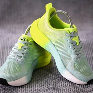NEW SIZE: 6.5 WOMEN | POLU DIYIPI SNEAKER | WHITE-BABY BLUE-NEON GREEN